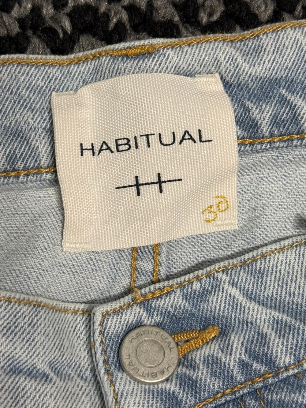 Habitual Hollis High Rise Wide Leg Jeans Sz 16 Light Wash Casual Classic NWT - Picture 3 of 7